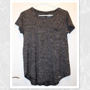 Soft grey/black tee